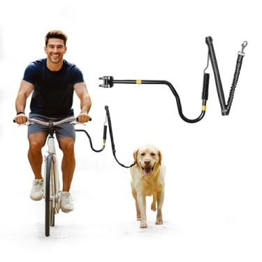 Imagem de iPetba Coleira de bicicleta resistente para cães, fixação, mãos livres, coleira de bicicleta para equitação, exercício, ciclismo