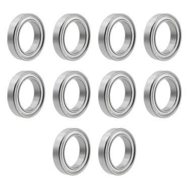 Imagem de T Tulead R1212ZZ Rolamento de esferas profundo de aço 19 x 13 x 4 mm Rolamentos de vedação de metal duplo para motores, máquinas têxteis, 10 peças