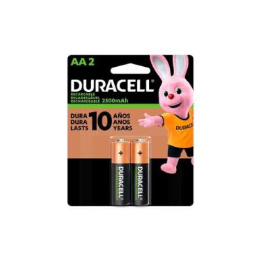 Imagem de Pilha Recarregavel Aa 2500mah (com 2 Pilhas) - DURACELL