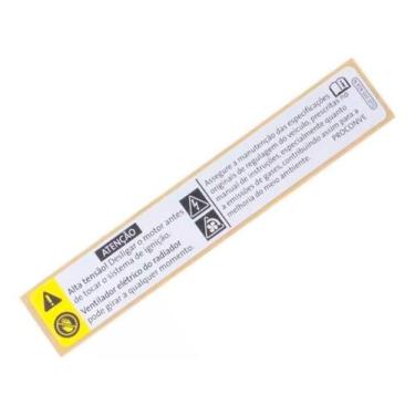 Imagem de Etiqueta Adesivo Advertência Painel Frontal Vw 5u0010824n - Volkswagen