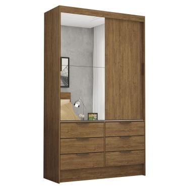 Imagem de Guarda-Roupa Sevilha 2 Portas 6 Gavetas Plus Carioca Móveis