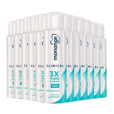Imagem de Kit Desodorante Aerosol Monange Clinical Revigorante 150ml - 12 Unidades