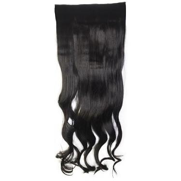 Imagem de Aplique Tic Tac de Cabelo Orgânico 70cm 150g – Textura Natural Similar ao Cabelo Humano (CASTANHO_CLARO_ONDULADO_#6)