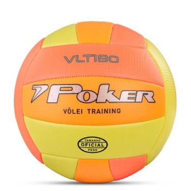 Imagem de Bola De Vôlei Poker Training VLT 180, Unico, Amarelo, Laranja