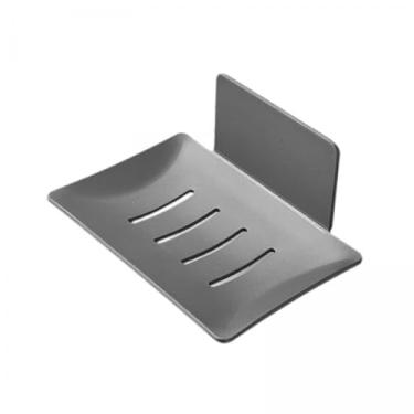 Imagem de ＫＬＫＣＭＳ 2x Porta-sabonetes de Metal Autodrenante Minimalista Caixa de Sabonete de Metal Resistente Montada Na Parede