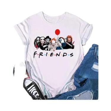 Imagem de Camiseta Feminina Plus Size de Halloween - Personagens de Terror Steph