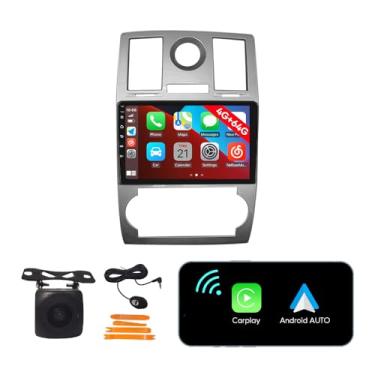 Imagem de [4G 64G] Android Car Stereo FM Radio Carplay Android Auto 22.9 cm Touchscreen Headunit Media Player com câmera reserva para Chrysler 300C 2005 2006 2007