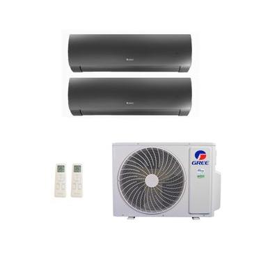 Imagem de Ar-Condicionado Multi Split Inverter Gree 24.000 (1x Evap HW 12.000 + 1x Evap HW 18.000) Quente/Frio 220V