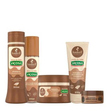 Imagem de Kit Completo Doce de Leite Hidratação e Brilho Haskell