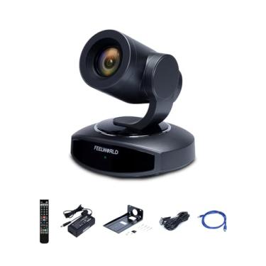 Imagem de FEELWORLD Câmera PTZ 4K com rastreamento automático AI, zoom óptico de 10x, USB3.0, LAN HDMI, câmera de transmissão ao vivo para trabalhos de transmissão de videoconferência na igreja
