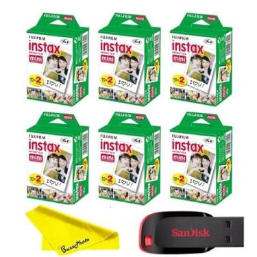 Imagem de Fujifilm Instax Mini Instant Camera Film, pacote múltiplo (pacote com 6 solteiros)