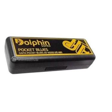 Imagem de Gaita Pocket Blues Dolphin - Modelo com Afinação em Dó (C)