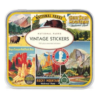 Imagem de Cavallini & Co. Vintage Sticker Tin, Label/NP (National Parks)