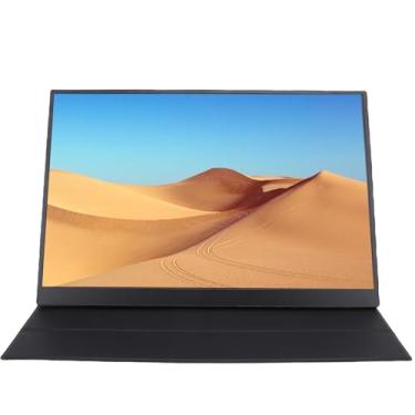 Imagem de Zopsc Monitor Portátil 16 Polegadas, 4K USB C HD Gaming Ultra Slim Display Com Taxa Refrescante 120HZ, Tela do Computador de 2 Alto-falantes para Computador PC Phone