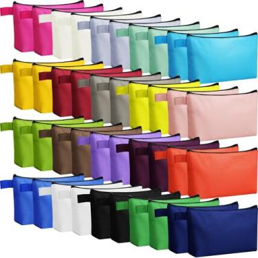 Imagem de Bolsas de maquiagem Reginary Canvas, bolsa de cosméticos para viagens,