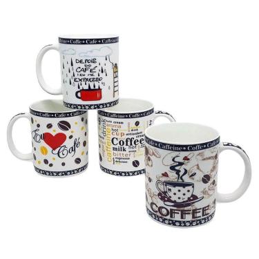 Imagem de Jogo De Canecas Love Coffee - 4 Peças