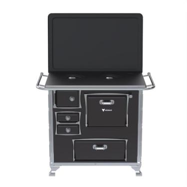 Imagem de Fogao a Lenha GII N 1 Gab Preto com Tampa SD