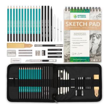 Imagem de Conjunto de desenho Norberg & Linden XL Sketching com 12 lápis