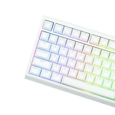 Imagem de EPOMAKER Glintrix PBT Shine Through Keycaps, Arris & Keys Backlit, Double Shot, Cherry Profile, 60/75/96/tamanho completo, conjunto de teclas de teclado personalizadas para teclado mecânico de jogos