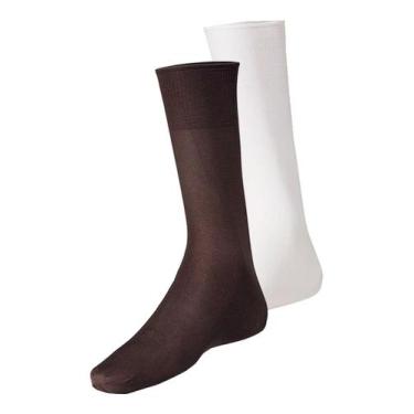 Imagem de Kit com 2 Pares de Meias Social Meianyl 6002-001 Colorido - LUPO, Marr