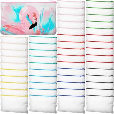 Imagem de Bolsas de maquiagem Frienda Sublimation Blank Canvas 50 unidades 20x14