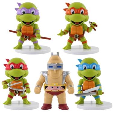 Imagem de Bonecos Tartarugas Ninja kids 4 Bonecos + Krang - toy e toys