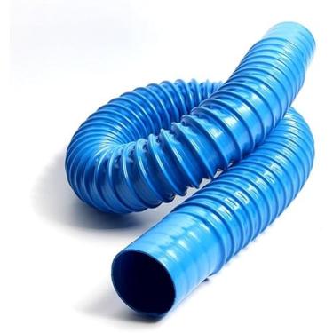 Imagem de Tubo De Ventilação Azul De Pvc, Borracha, Fole De Plástico, Mangueira Industrial, Tubo Telescópico De Exaustão, 100mm*1m