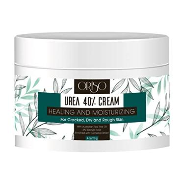 Imagem de Creme de ureia 40% - Hidratação intensiva para calcanhares, pés, mãos, cotovelos e joelhos secos e rachados - Removedor de calos para mulheres com ácido salicílico - Ajuda atletas nos pés - odor nos