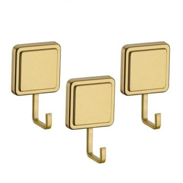 Imagem de Kit 3 Cabide Gancho Multiuso Para Toalha Objetos Banheiro Adesivo Dupl