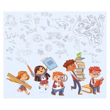 Imagem de Papel de Parede Adesivo Infantil Escola Bebe Quarto - 607pcm - Allodi