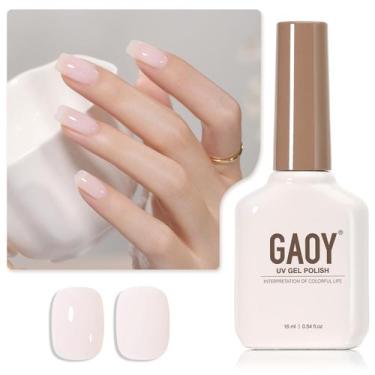 Imagem de Verniz de unhas em gel GAOY Jelly Nude Sheer Pink 16 ml para arte de u