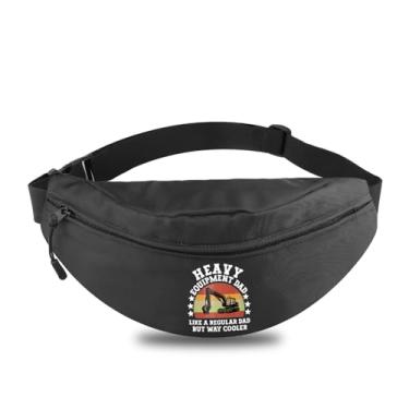 Imagem de MEIKIUP Presentes de escavadeira para homens, bolsa de cintura para operador de equipamento pesado, bolsa transversal para pai, Equipamento WB, Moderno