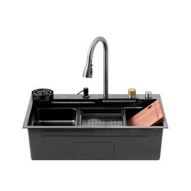 Imagem de Cuba Gourmet para Cozinha com Acessórios Workstation Maranguá pingoo.casa - Preto