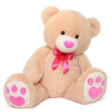 Imagem de Ursinho de pelúcia Tezituor Big Teddy Bear 36 polegadas com amor rosa