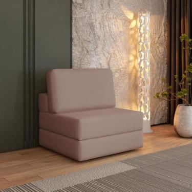 Imagem de Sofá Cama à Vácuo 1 Lugar Linha Modular Flip Magic - Arte Cúbica Estof