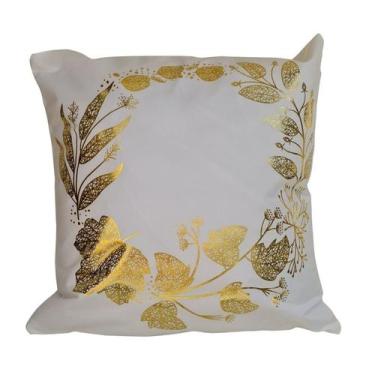 Imagem de Capa de almofada Nordic Corana 28 branca para almofada de 45x45cm - Li