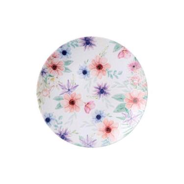 Imagem de Prato Sobremesa Tramontina Floratta 21cm Porcelana Decorada