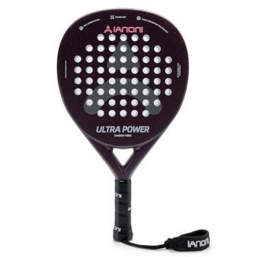 Imagem de ianoni Padel Racket Carbon Fiber+ Rough face with EVA Memory Flex Foam Core -Ultra Power-Brown
