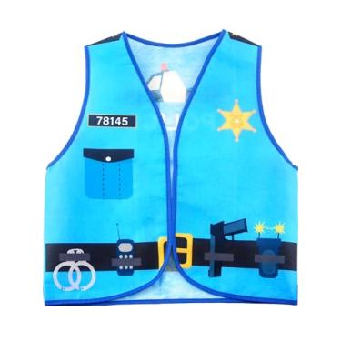 Imagem de Colete de fantasia infantil para ajudar na comunidade de carreira, fantasia de bombeiro, cosplay para festa de Halloween no dia da carreira (cor 1)