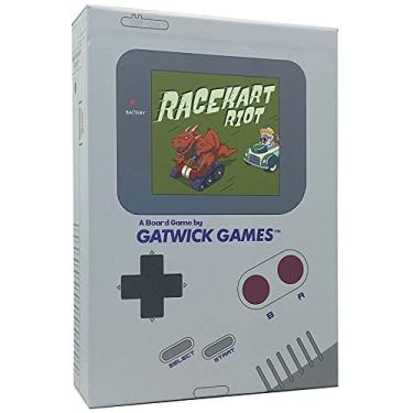 Imagem de Gatwick Games Racekart Riot - Seus Videogames De Corrida Favoritos Transformados Em Jogos De Tabuleiro, Ótimo Complemento Para Seus Jogos De Família E Jogos Para Adultos, 2 A 4 Jogadores (Cinza)