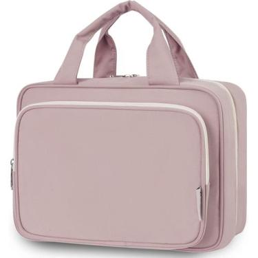 Imagem de Bolsa de higiene de viagem Narwey Large Hanging Makeup Dusty Rose