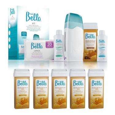 Imagem de Kit Para Depilar Depil Bella + 5 Refil De Cera
