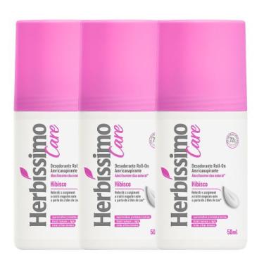Imagem de Kit 3 Desodorante Roll-On Hibísco Herbíssimo 50Ml - Dana - Dana Cosmét
