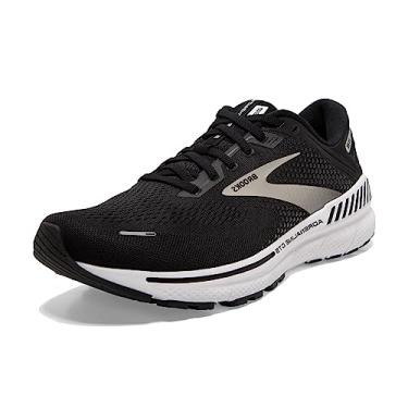 Imagem de Brooks Tênis de corrida masculino Adrenaline GTS 22, Preto/prata/antracite, 12.5