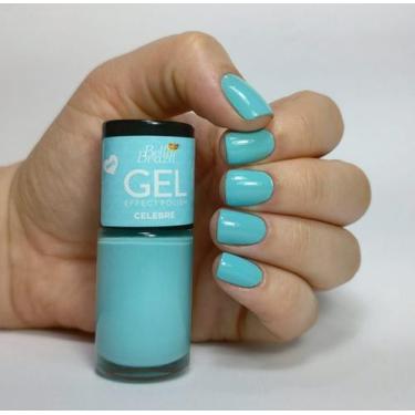 Imagem de Esmalte Efeito Gel Celebre Bella Brazil 9ml  Brilho e Longa Duração