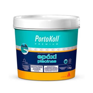 Imagem de Rejunte Acrílico Premium Epóxi AB Portokoll 1Kg Flexível Impermeável A