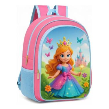 Imagem de Mochila Infantil de Costas Confortável Espaço 18L Cabe Cadernos Grande