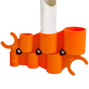 Imagem de Kit de ferramentas de rebarbação de tubo e medidor de profundidade de 1/10.2 cm - 2,5 cm, ferramenta de rebarbação Pex, ferramenta de chanfro para tubos de PVC, PPR, CPVC, latão, alumínio