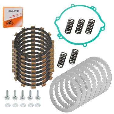 Imagem de Placas e juntas de aço de fricção de embreagem resistente com parafuso de mola para Yamaha YZ125 1994-2004