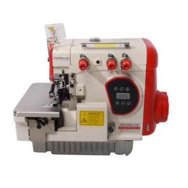 Imagem de Máquina Costura Overlock Industrial Direct Drive Control Box Acoplado 